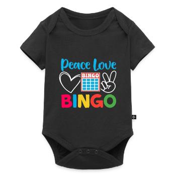 Joueur de bingo Gagnant de la loterie Bingo - Body à manches courtes Premium Bébé - noir - Devant
