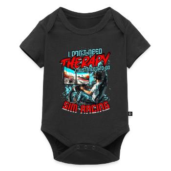 Sim Racing I Don't Need Therapy - Baby Premium short-sleeve bodysuit - black - Front