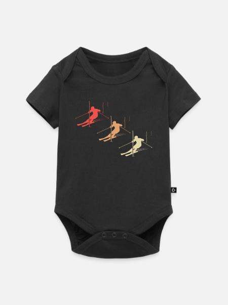 Slalom-Meisterschaft - Baby Premium Kurzarmbody - Schwarz