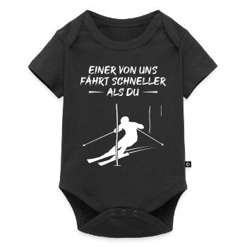 Cadeau de champion de slalom rapide - Body à manches courtes Premium Bébé - noir - Devant