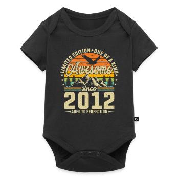 Legendary Vintage 2012 - Born Legends Birthday - Baby Premium Kurzarmbody - Schwarz - Vorne