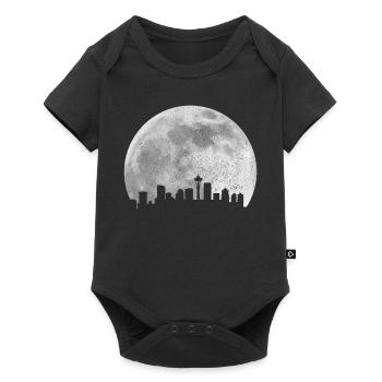 Seattle Washington Souvenir Gift - Baby Premium short-sleeve bodysuit - black - Front