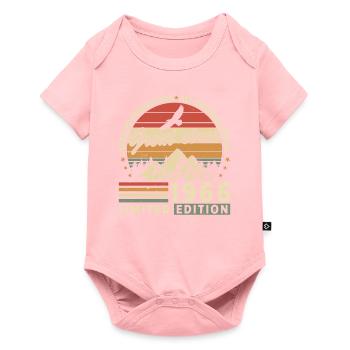 Vintage 1966 légendes Tee - Body à manches courtes Premium Bébé - rose - Devant