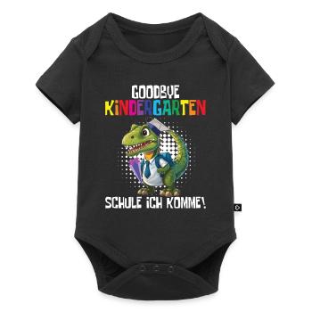 School child 2024 School enrolment 2024 Back to school - Baby Premium short-sleeve bodysuit - black - Front