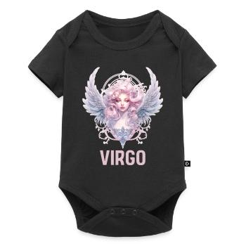 Virgo Astrological Sign Agaust Birthday Zodiac Sym - Baby Premium Kurzarmbody - Schwarz - Vorne
