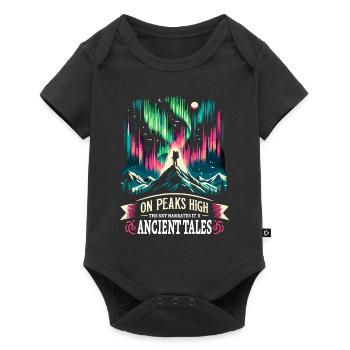 Polarlicht-aurora-verfolger Alaska Wilderness - Baby Premium Kurzarmbody - Schwarz - Vorne