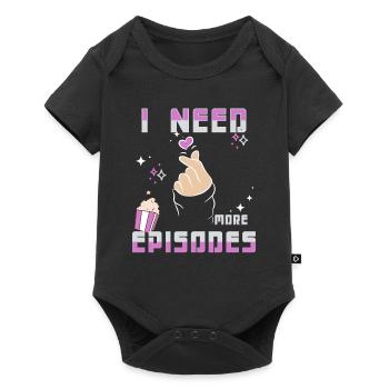 K-Drama Lover Funny KDrama Mom - Baby Premium short-sleeve bodysuit - black - Front