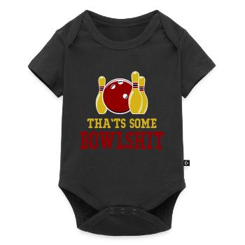 Ce sont quelques jeux de mots de bowling - Body à manches courtes Premium Bébé - noir - Devant