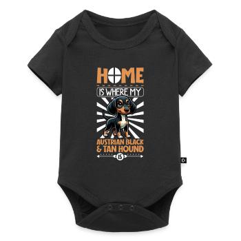 Home - Austrian Black and Tan Hound - Baby Premium short-sleeve bodysuit - black - Front