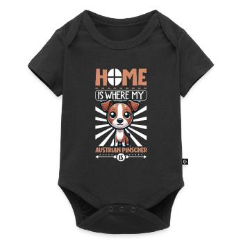 Home - Austrian Pinscher - Baby Premium short-sleeve bodysuit - black - Front