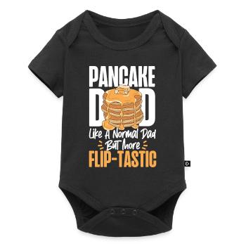 Amateur de crêpes Enfants Papa Crêpe Papa - Body à manches courtes Premium Bébé - noir - Devant