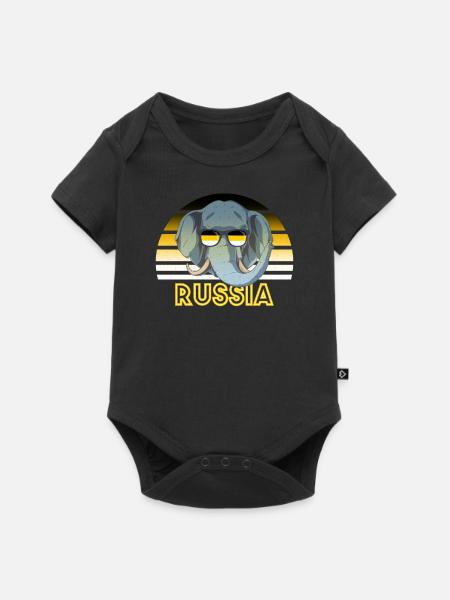 Russisches Kaiserreich - Baby Premium Kurzarmbody - Schwarz