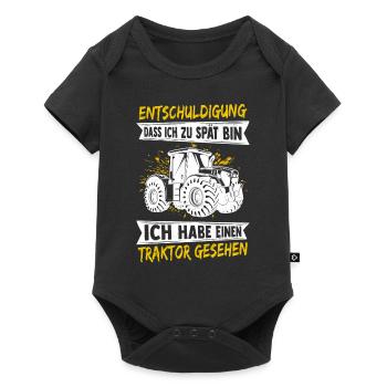 Farmer Tractor Tractor Best Job Nature Motif La - Baby Premium short-sleeve bodysuit - black - Front