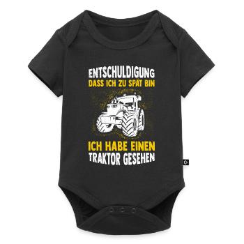 Farmer Tractor Tractor Best Job Nature Motif La - Baby Premium short-sleeve bodysuit - black - Front