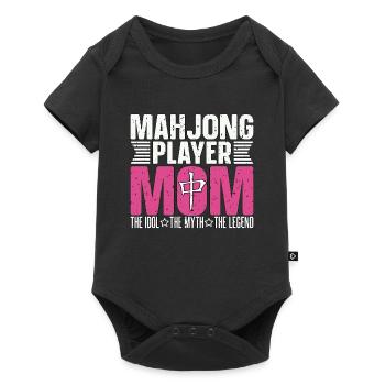 Mahjong Player Mom The Idol The Myth Loves Mahjong - Baby Premium short-sleeve bodysuit - black - Front