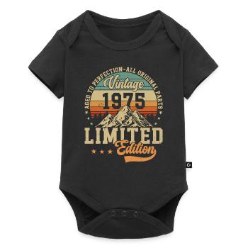 Millésime 1975 Légendes - Body à manches courtes Premium Bébé - noir - Devant