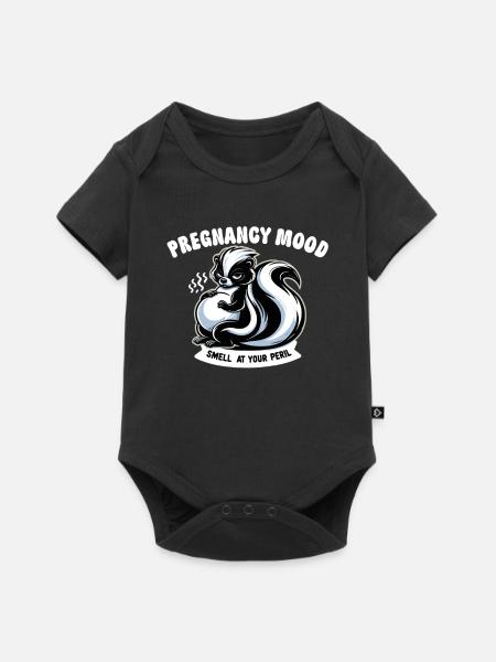 Schwangerschaftsankündigung „mutterschaft Werdende - Baby Premium Kurzarmbody - Schwarz