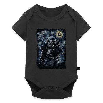 Carlin Nuit étoilée - Body à manches courtes Premium Bébé - noir - Devant