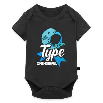 T1D Diabetes Type 1 Diabetic Gift - Baby Premium short-sleeve bodysuit - black - Front