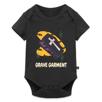Death Coffin Goth Casket Spooky Halloween Vampires - Baby Premium Kurzarmbody - Schwarz - Vorne