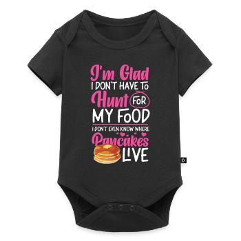 Pancake Lover Kids I'm Glad I - Baby Premium short-sleeve bodysuit - black - Front