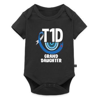 T1D Diabetes Type 1 Diabetic Gift - Baby Premium short-sleeve bodysuit - black - Front