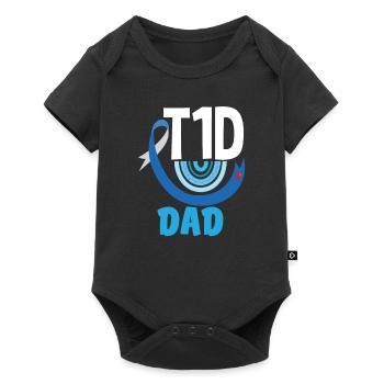 T1D Diabetes Type 1 Diabetic Gift - Baby Premium short-sleeve bodysuit - black - Front