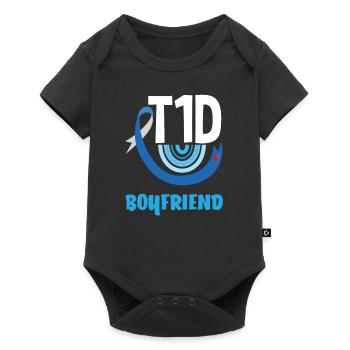 T1D Diabetes Type 1 Diabetic Gift - Baby Premium short-sleeve bodysuit - black - Front