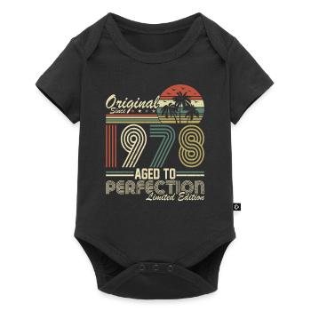 Legendary 1978 Vintage Birthday Gift - Baby Premium Kurzarmbody - Schwarz - Vorne