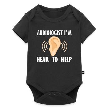 Idée cadeau audiologiste - Body à manches courtes Premium Bébé - noir - Devant
