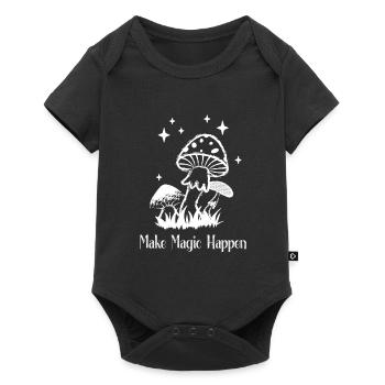 Magic, Wicca, Mushrooms, Occult, Gothic, Manifesting - Baby Premium short-sleeve bodysuit - black - Front