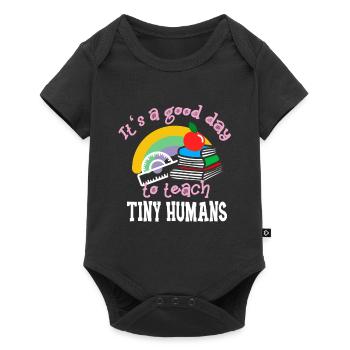 Funny Teacher Elementary School Teacher Lessons - Baby Premium short-sleeve bodysuit - black - Front