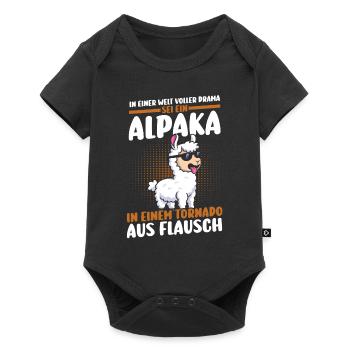Alpaga - Body à manches courtes Premium Bébé - noir - Devant