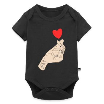 K-Drama Lover Funny KDrama Mom - Baby Premium short-sleeve bodysuit - black - Front