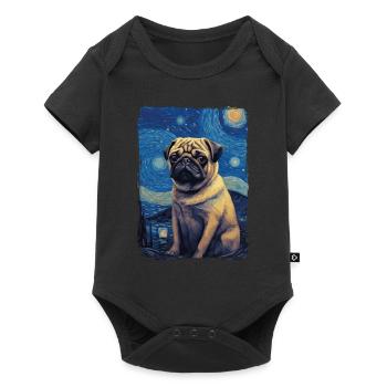 Carlin Nuit étoilée - Body à manches courtes Premium Bébé - noir - Devant