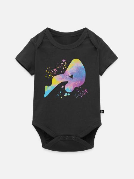Turmspringen Synchronspringen Kunstspringen - Baby Premium Kurzarmbody - Schwarz