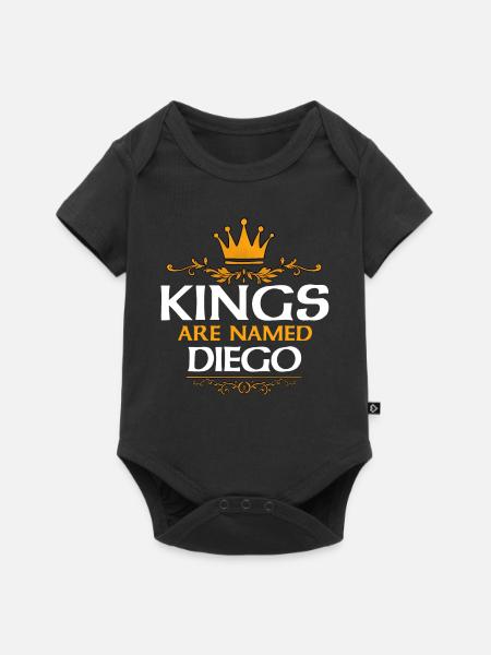 Diego - Baby Premium Kurzarmbody - Schwarz