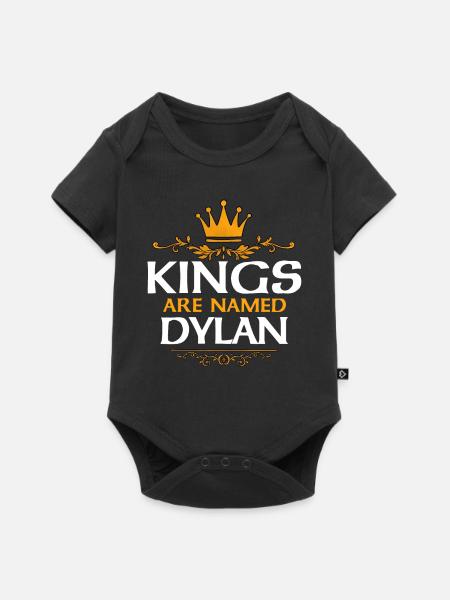 Dylan - Baby Premium Kurzarmbody - Schwarz