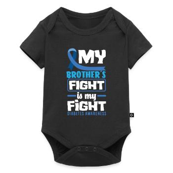 T1D Diabetes Type 1 Diabetic Gift - Baby Premium short-sleeve bodysuit - black - Front