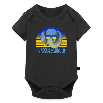 Ukraine - Baby Premium short-sleeve bodysuit - black - Front