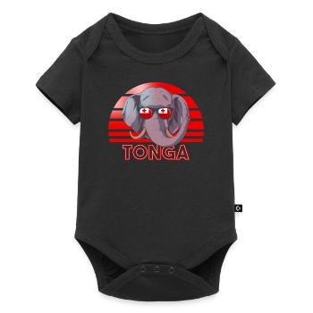 Tonga - Baby Premium short-sleeve bodysuit - black - Front
