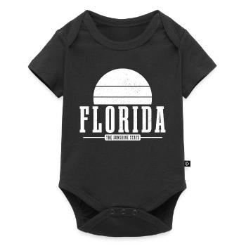 Floride Souvenir États-Unis Amérique - Body à manches courtes Premium Bébé - noir - Devant