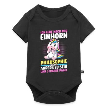 Licorne - Body à manches courtes Premium Bébé - noir - Devant