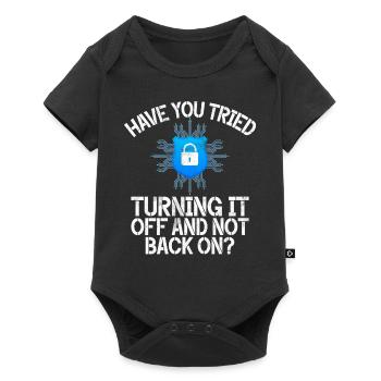 Piratage informatique en cybersécurité - Body à manches courtes Premium Bébé - noir - Devant