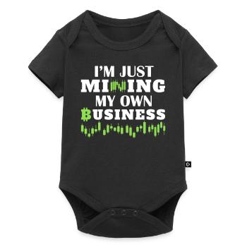 Funny Crypto Quote Cryptocurrency Trading Stock Ma - Baby Premium Kurzarmbody - Schwarz - Vorne