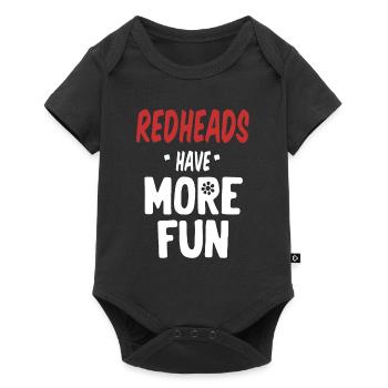 Redheads Have More Fun Funny British Irish - Baby Premium short-sleeve bodysuit - black - Front