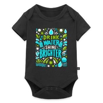 Hydration Drink Water Stay Hydrated - Baby Premium short-sleeve bodysuit - black - Front