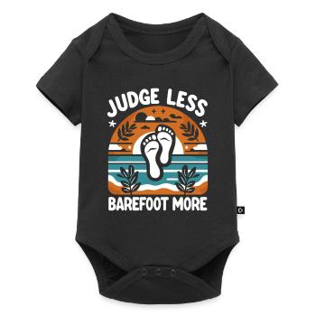 Barefood Lifestlye Ntural Foot Health Foot - Baby Premium short-sleeve bodysuit - black - Front