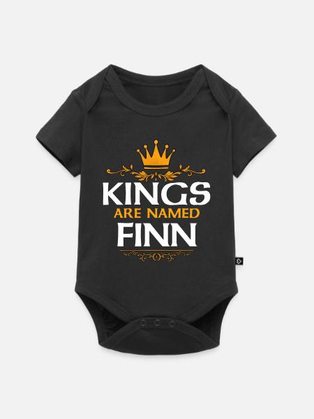 Finn - Baby Premium Kurzarmbody - Schwarz