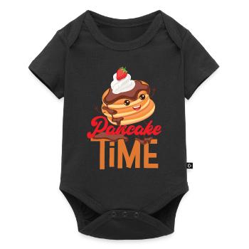 Amateur de crêpes pour enfants L’heure des crêpes - Body à manches courtes Premium Bébé - noir - Devant